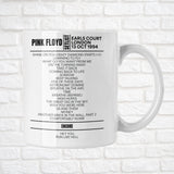 Pink Floyd London October 13, 1994 Replica Setlist Mug - Setlist