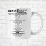 Pink Floyd London October 16, 1994 Replica Setlist Mug - Setlist