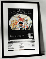 Queen A Day At the Races Philadelphia Convention Hall and Civic Center Philadelphia 11th February 1977 - Setlist Tour Poster - Setlist