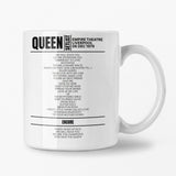 Queen Empire Theatre Liverpool 6 December 1979 Setlist Mug - Setlist