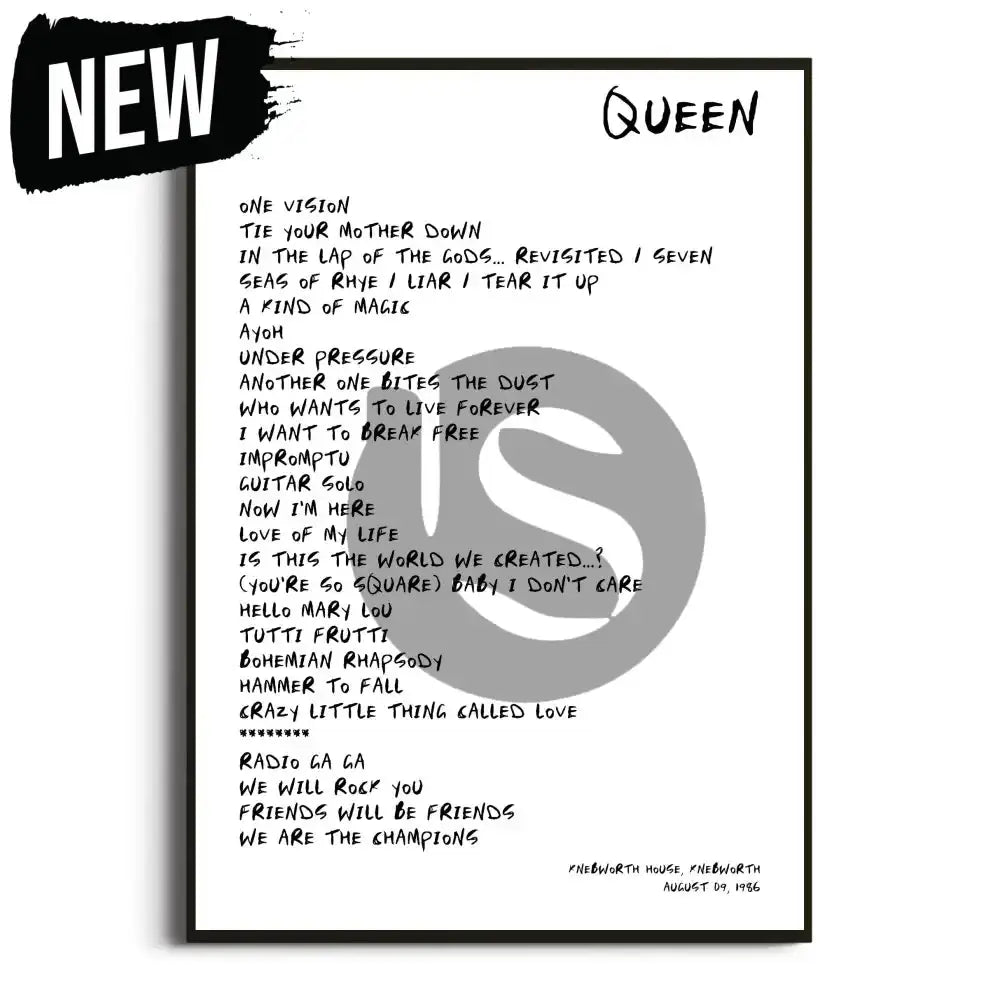 Queen Magic UK Tour Posters - Setlist