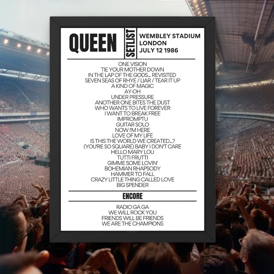 Queen Wembley Stadium July 12 1986 Setlist - Setlist