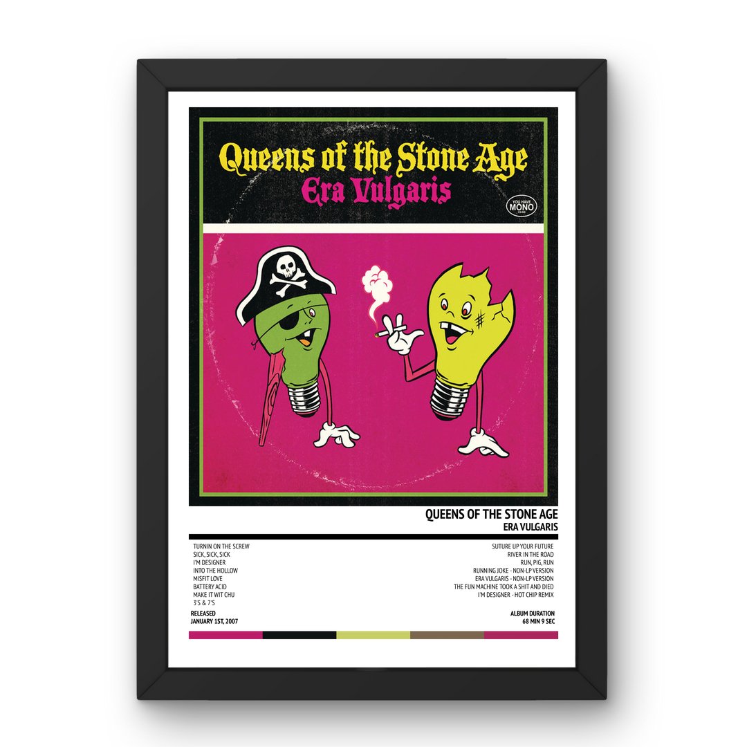 Queens of the Stone Age - Era Vulgaris (2007) Poster - Setlist