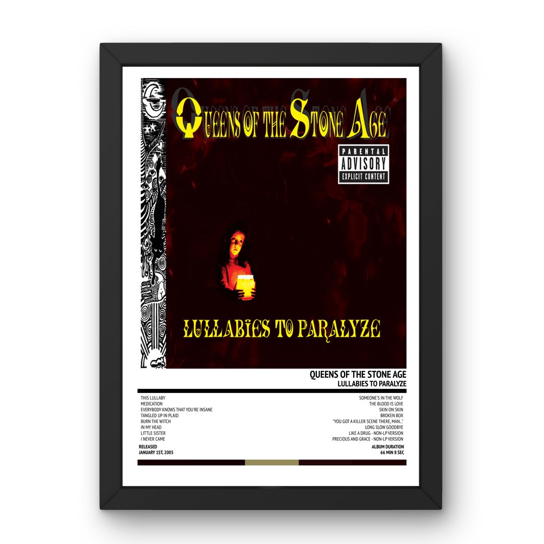 Queens of the Stone Age - Lullabies To Paralyze (2005) Poster - Setlist