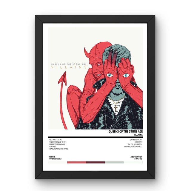 Queens of the Stone Age - Villains (2017) Poster - Setlist