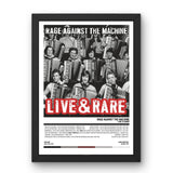 Rage Against The Machine - Live & Rare (2022) Poster - Setlist