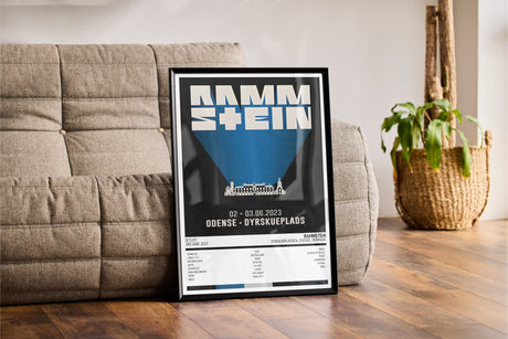 Rammstein Stadium Tour Dyrskuepladsen Odense 3rd June 2023 - Setlist Tour Poster - Setlist