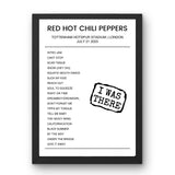 Red Hot Chili Peppers July 21, 2023 Tottenham Hotspur Stadium London Setlist Poster - Setlist