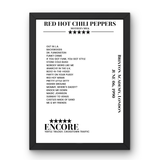 Red Hot Chili Peppers June 06, 1990 Brixton Academy London Setlist Poster - Setlist