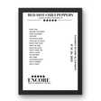 Red Hot Chili Peppers June 26, 2022 London Stadium London Setlist Poster - Setlist