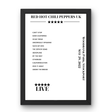 Red Hot Chili Peppers UK May 29, 2022 Woodbank Park Stockport Setlist Poster - Setlist