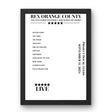 Rex Orange County Project House Leeds 11 September 2024 Setlist Poster - Setlist