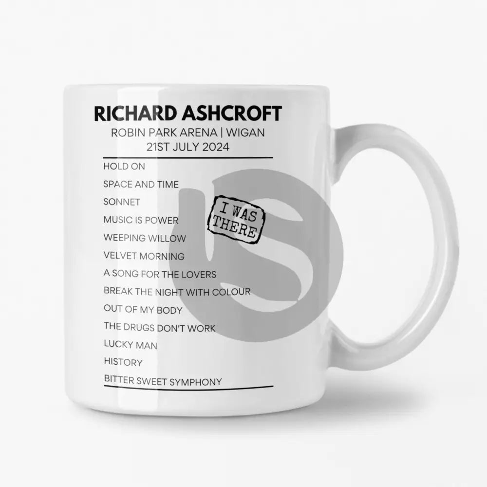 Richard Ashcroft Wigan July 21 2024 Setlist Mug - Setlist