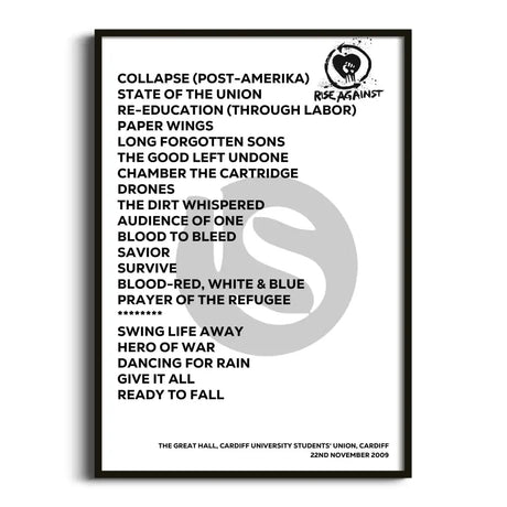 Rise Against Cardiff 22nd November 2009 - Gig Setlist - Setlist