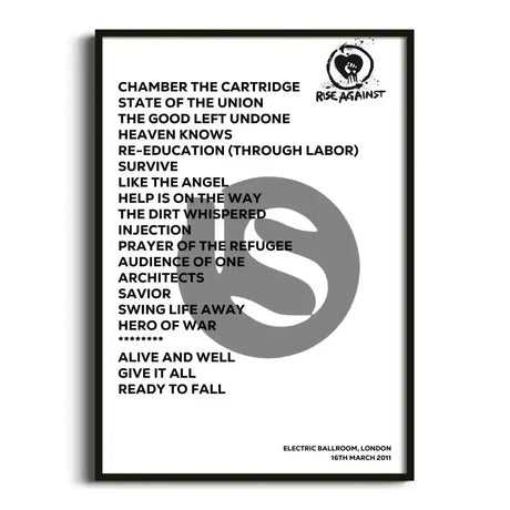 Rise Against London 16th March 2011 - Gig Setlist - Setlist