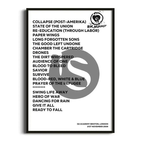 Rise Against London 21st November 2009 - Gig Setlist - Setlist