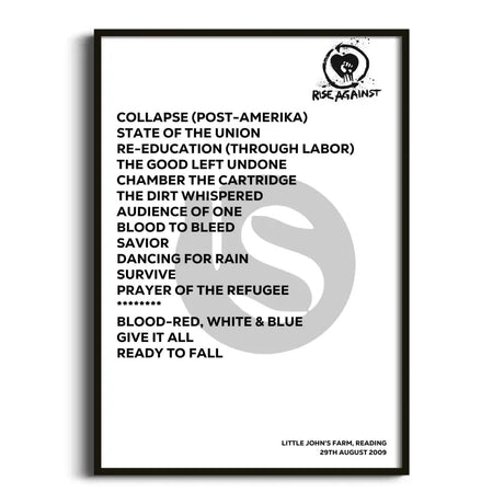 Rise Against Reading 29th August 2009 - Gig Setlist - Setlist