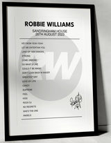 Robbie Williams 26th August 2023 Sandringham House Sandringham I Was There - Setlist