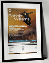 Robbie Williams Weekends of Mass Distraction Knebworth House Knebworth 2nd August 2003 - Setlist Tour Poster - Setlist