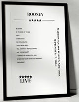 Rooney September 17, 2024 Madison Square Garden New York Setlist Poster - Setlist