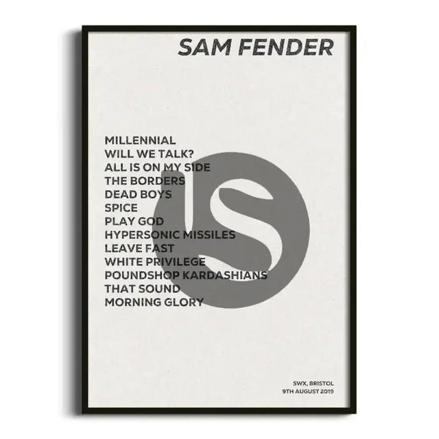 Sam Fender Bristol 9th August 2019 - Gig Setlist - Setlist