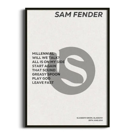 Sam Fender Glasgow 29th June 2018 - Gig Setlist - Setlist