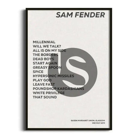 Sam Fender Glasgow 3rd May 2019 - Gig Setlist - Setlist