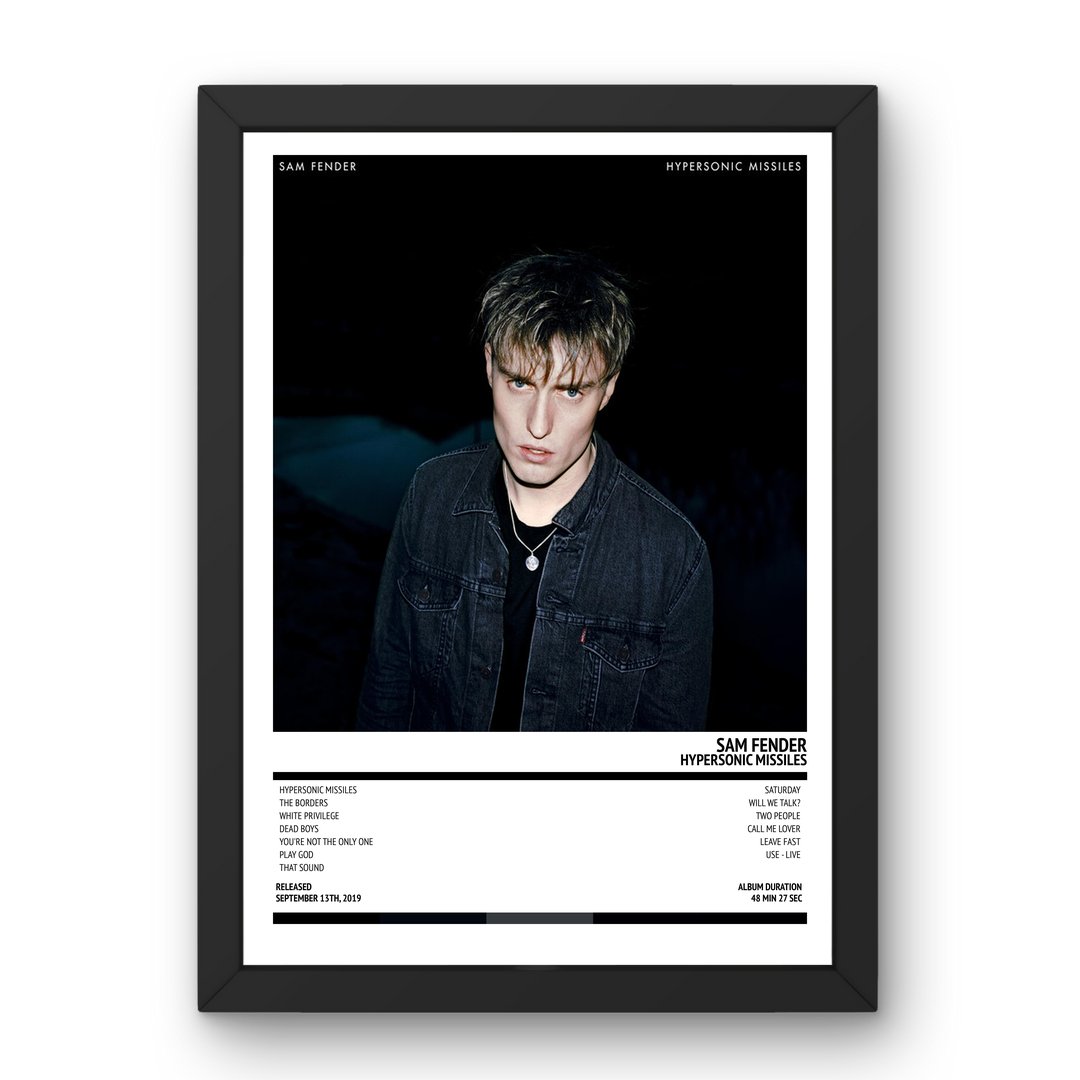 Sam Fender - Hypersonic Missiles (2019) Poster - Setlist