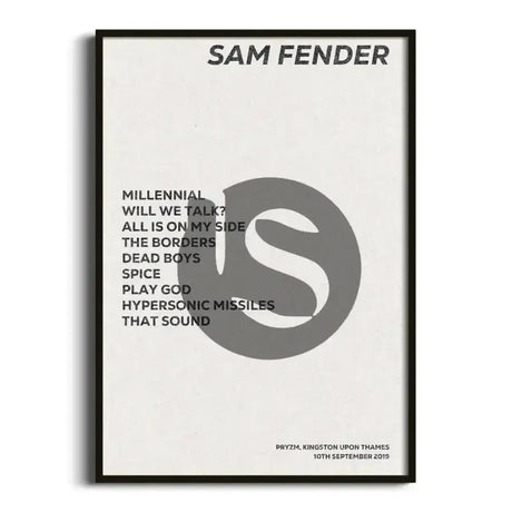 Sam Fender Kingston upon Thames 10th September 2019 - Gig Setlist - Setlist