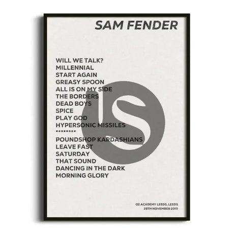 Sam Fender Leeds 28th November 2019 - Gig Setlist - Setlist