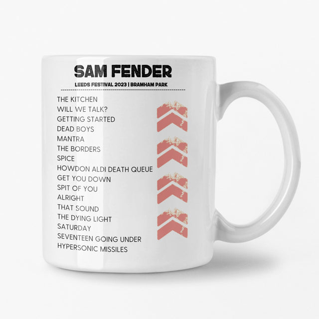 Sam Fender Leeds Festival 2023 Setlist Mug - Setlist