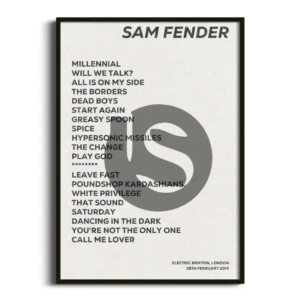 Sam Fender London 28th February 2019 - Gig Setlist - Setlist