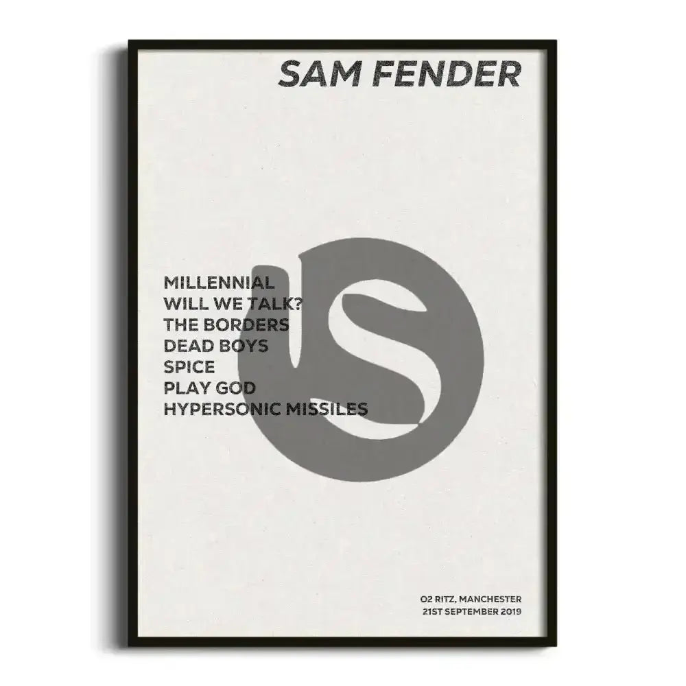 Sam Fender Manchester 21st September 2019 - Gig Setlist - Setlist