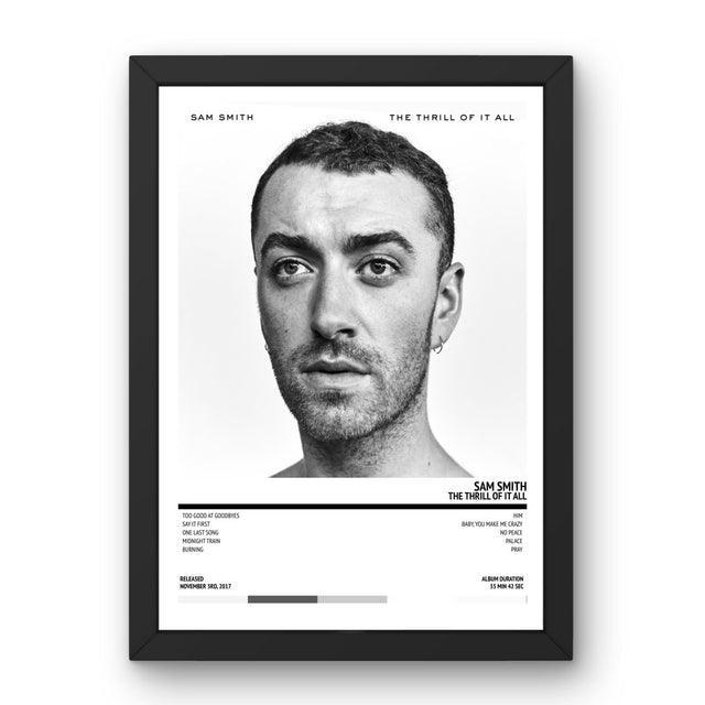 Sam Smith - The Thrill Of It All (2017) Poster - Setlist