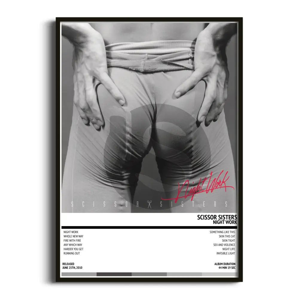 Scissor Sisters - Night Work (2010) Poster - Setlist