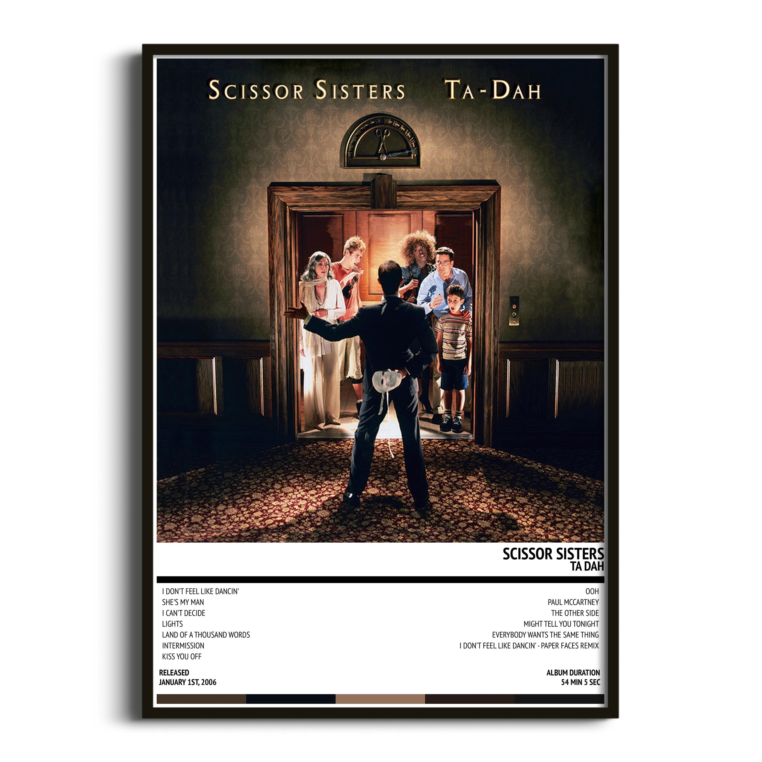 Scissor Sisters - Ta Dah (2006) Poster - Setlist