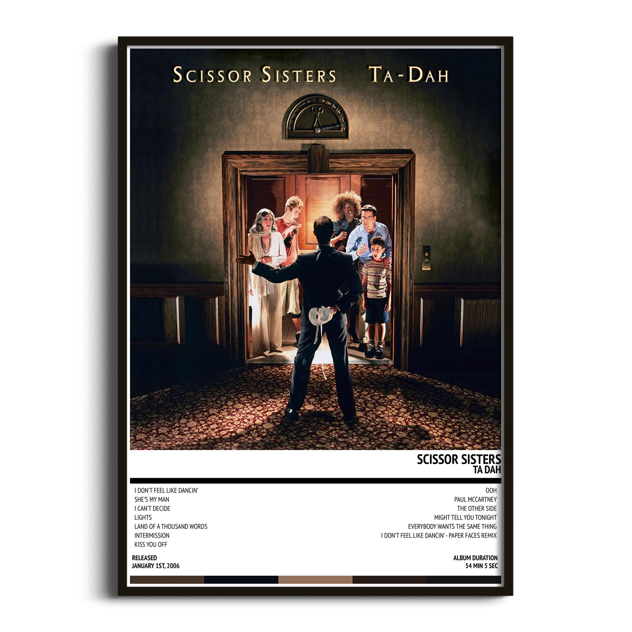 Scissor Sisters - Ta Dah (2006) Poster - Setlist