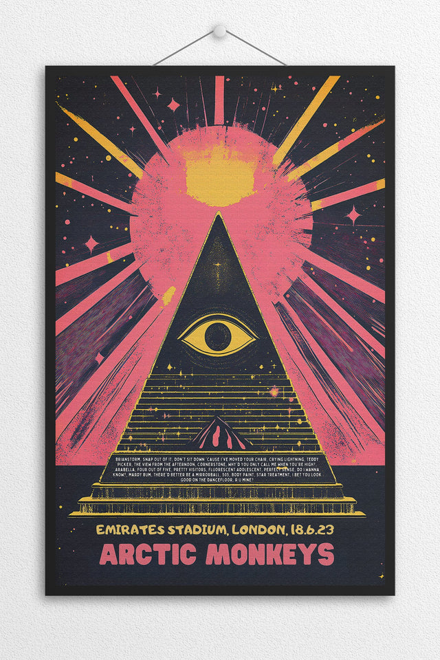 Setlist x Tour Poster - Any Custom Setlist - Pyramid - Setlist