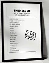 Shed Seven 13th December 2019 O2 Academy Brixton London I Was There - Setlist