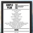 Simple Plan 2024 Manchester February 2024 Setlist - Setlist