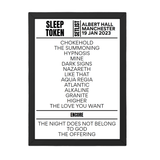 Sleep Token Manchester January 2023 Replica Setlist - Setlist