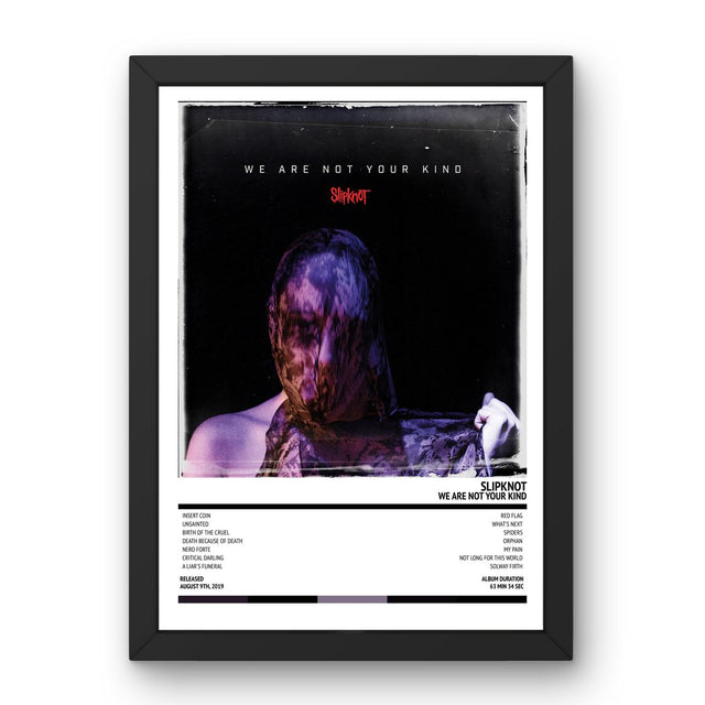 Slipknot - We Are Not Your Kind (2019) Poster - Setlist