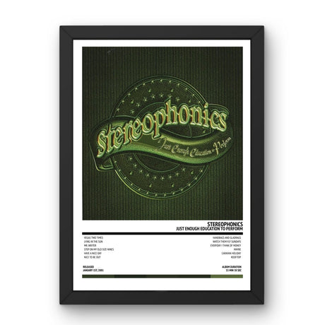 Stereophonics - Just Enough Education To Perform (2001) Poster - Setlist