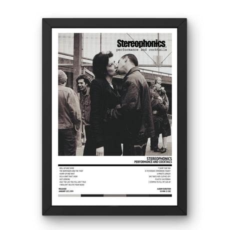 Stereophonics - Performance And Cocktails (1999) Poster - Setlist