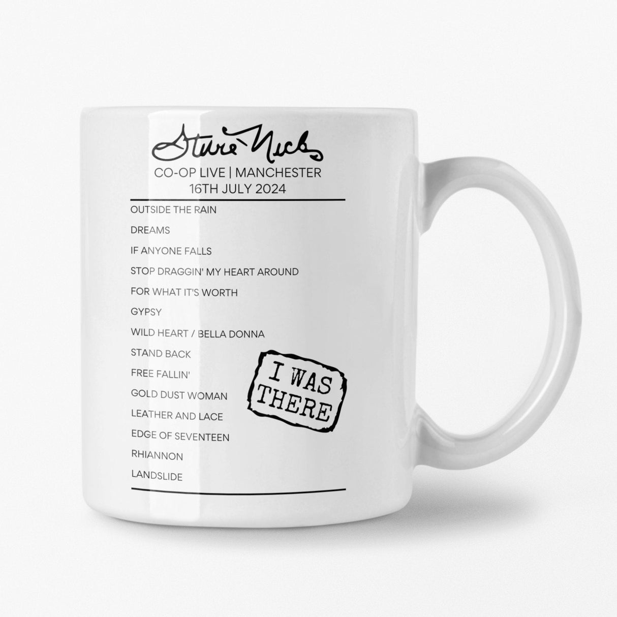 Stevie Nicks 3Arena Dublin July 2024 Setlist Mug - Setlist