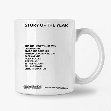 Story of the Year Las Vegas 19th October 2024 Setlist Mug - Setlist