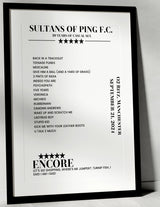 Sultans of Ping F.C. September 21, 2024 O2 Ritz Manchester Setlist Poster - Setlist