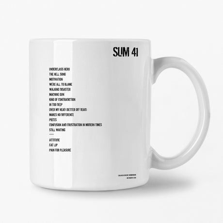 Sum 41 Birmingham 3rd March 2008 Setlist Mug - Setlist