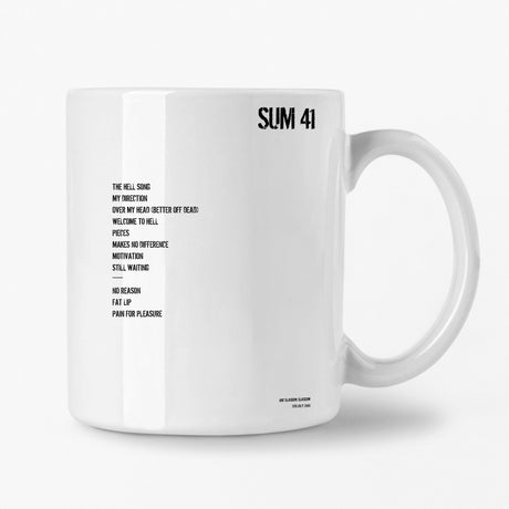 Sum 41 Glasgow 5th July 2005 Setlist Mug - Setlist