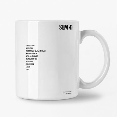 Sum 41 Reading 25th August 2018 Setlist Mug - Setlist